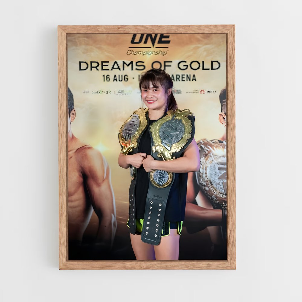 Poster Champion d'Or – affiche MMA (vue 4)